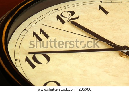 Close up of Old Clock