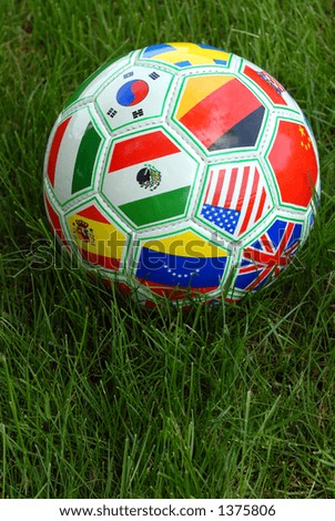 World Cup Soccer Ball With National Flags