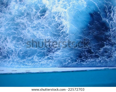 Rough ocean caribbean sea