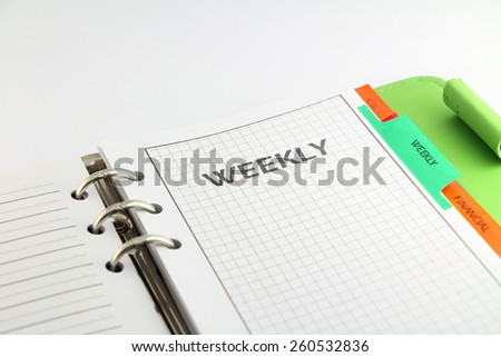 Monthly plan book for planner project
