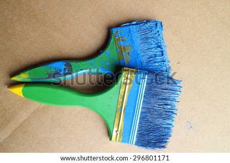 Paint brush , art work equipment and painting work