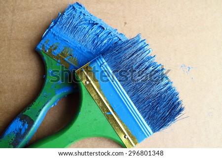 Paint brush , art work equipment and painting work