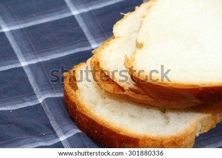 Bread and bakery slice for eating