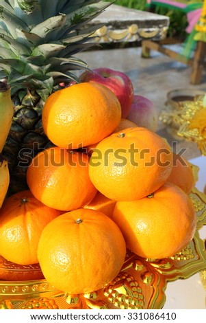 Thai fruit mixed for healthy and high vitamin , fruit background from Thailand