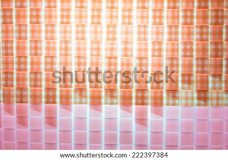 Pink and white tablecloth pattern