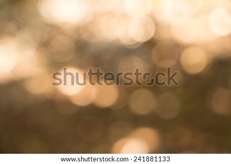 Sunny abstract gold nature background, selective focus