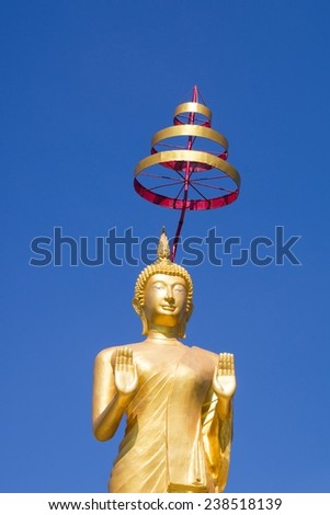 The attitude of persuading the relatives not to quarrel of Buddha Posture