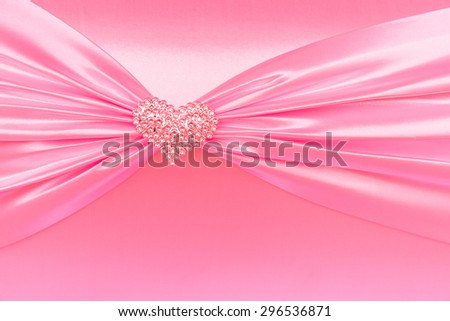Vintage pink tone handmade love of  gift box wedding or Valentine Day, close-up