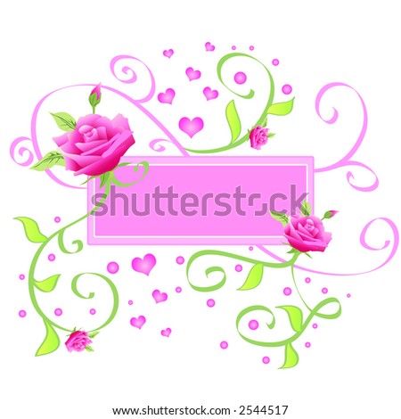 images of roses and hearts. with roses and hearts