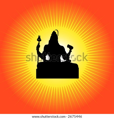 Illustration of Indian god Shiva design for Mahashivaratri festival in February