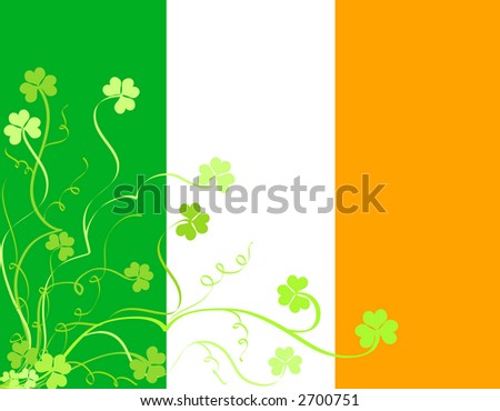 stock photo : Irish flag