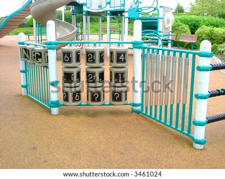Children play area in a park