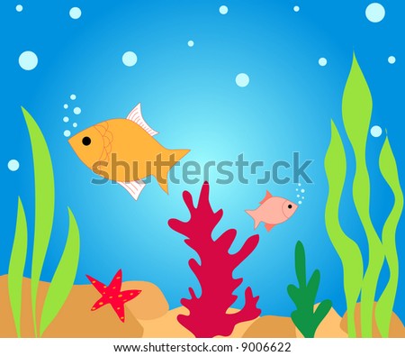 Fish Tank Sizes on Fish Tank With Fishes And Plants Stock Photo 9006622 Shutterstock