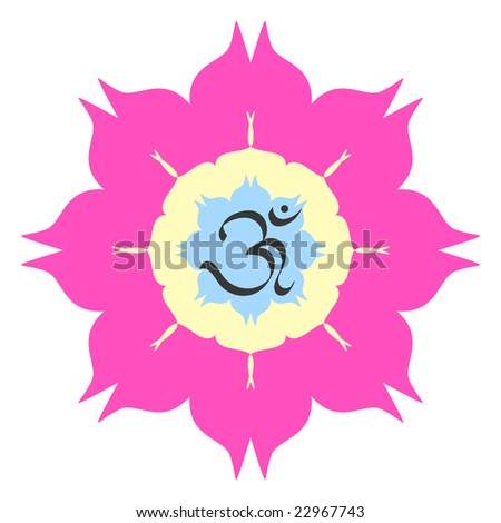 Om Lotus Flower