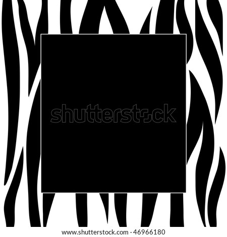 Animal Zebra Print Frame Stock Photo 46966180 : Shutterstock