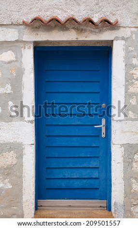 Nice blue house door