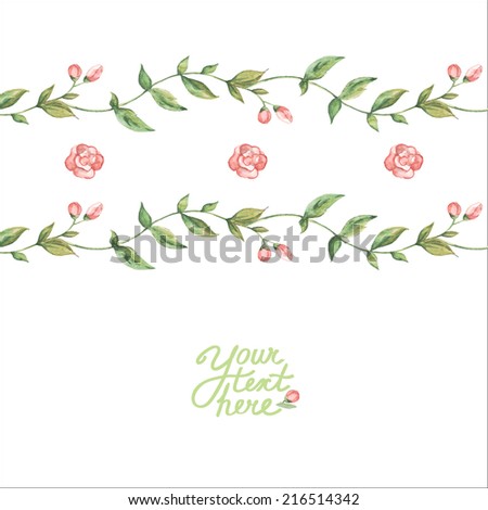 vector watercolor rose flower card Invitation postcard cover mothers day easter women day birthday vector watercolor rose flower card Invitation postcard cover mothers day easter women day birthday