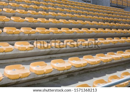 Stadium seats in Cape Town, South Africa