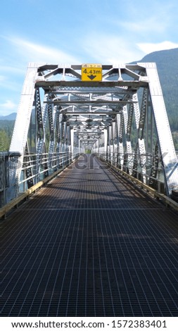 Bridge Spanning the Columbia River, Revelstoke, British Columbia, Canada