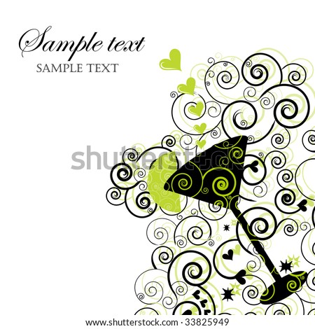 Logo Design Ideas on Vector Drink Menu Or Invitation For Parties And Showers   Stock Vector