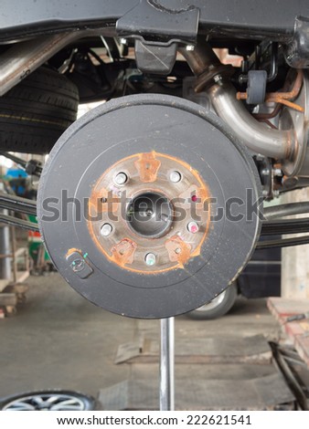 Wheel and disc break in maintenance process