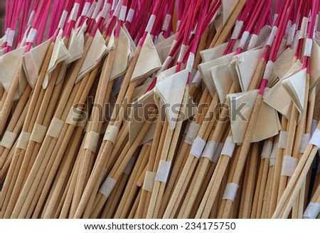 Background Style Picture of Incense Sticks that use for Holy Thing Worship.