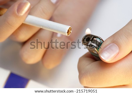 Smoking. Bad Addict.