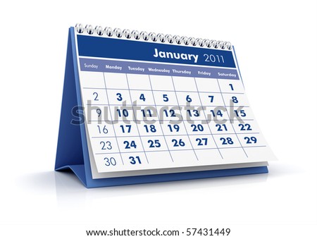 2011 Calendar For January. January 2011 Calendar Clipart.