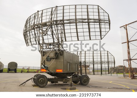 mobile outdated Soviet radar P-37 Early Warning System
