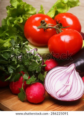 vegetables for salad, good food for diet