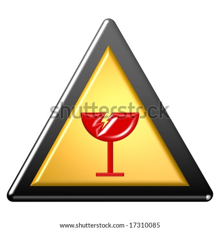 Glass Warning Sign