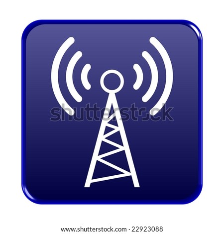 Radio antenna web button