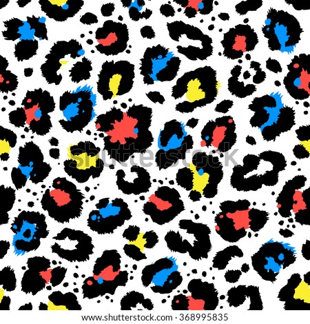 Vector background of leopard skin pattern.