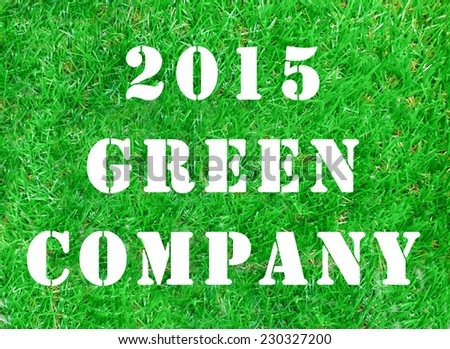 Green Concept, 2015 GREEN COMPANY