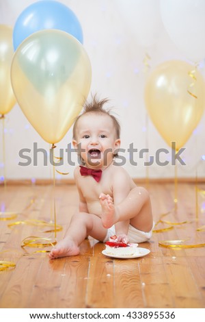 boy\'s first birthday cake