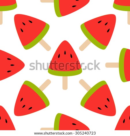 Ice Cream Seamless Pattern. Seamless texture with a yummy berry ice cream pattern.