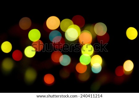 Defocused circle light abstract background