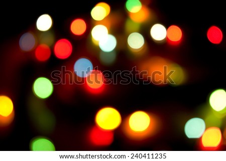 Defocused circle light abstract background