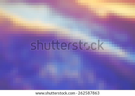 Pixel blur background in blue