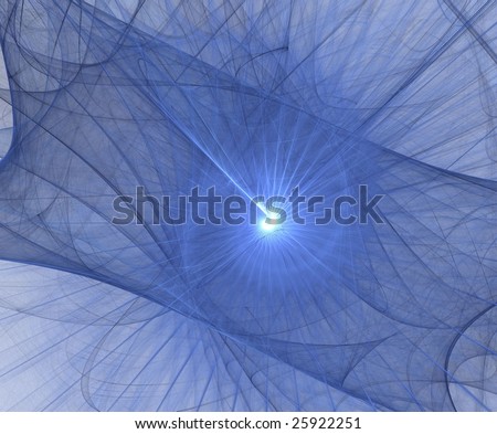 Beautiful abstract blue background with a light ray in the center
