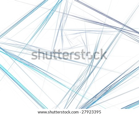 Abstract blue and white background with crossing lines