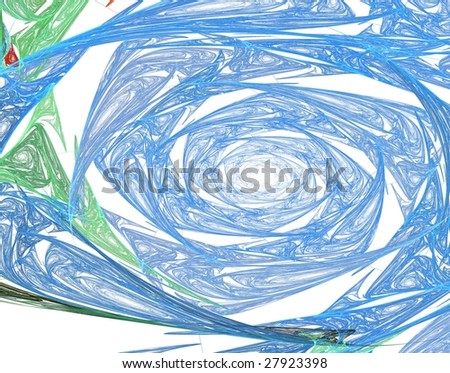 Abstract blue, white and green background