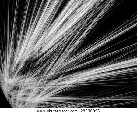 Abstract black and white background with crossing lines