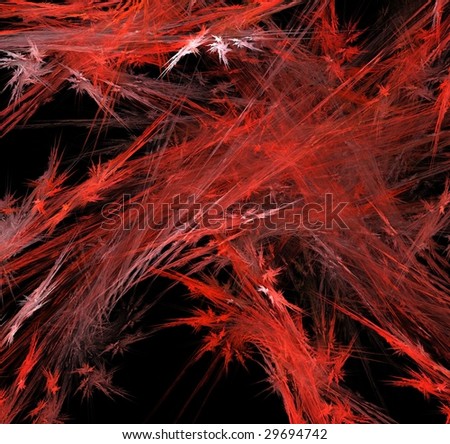 Abstract black and red background resembling crystals