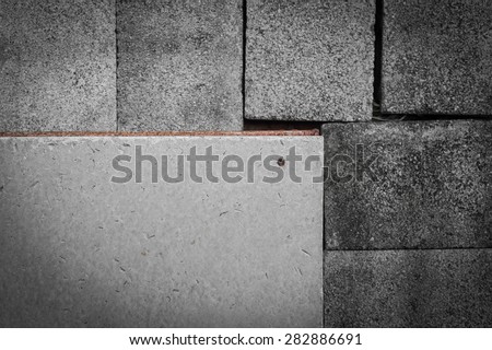 Cement slab on brick box