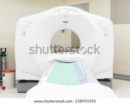 BANGKOK, THAILAND - November 20, 2014: Modern diagnostic medical equipment in the operating room data center. CT (Computed tomography), November 20, 2014 in Bangkok, Thailand.