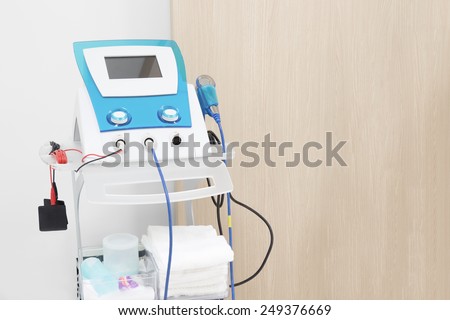 Electrodes electric massage medical equipment in physiotherapy room