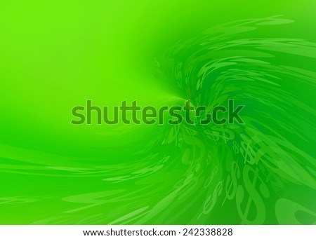 Money Down the Drain...Abstract Green Background Image of Swirling Dollar Signs Going Down the Drain or Disappearing with lots of text space for all Communication Arts