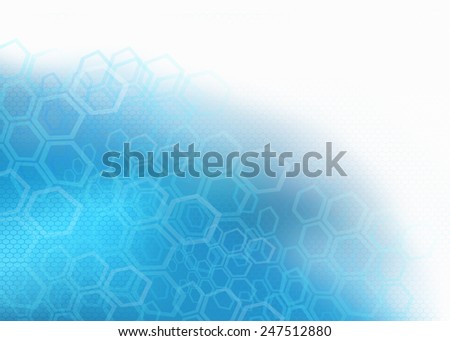 Abstract Science and Medical Concept of Molecular Structure And Communication Background Illustration with plenty of copy space.
