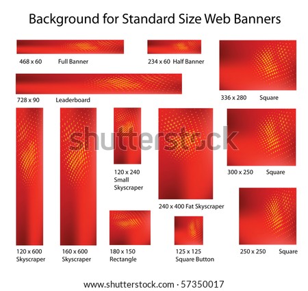 banner standard. Standard Size Web Banner
